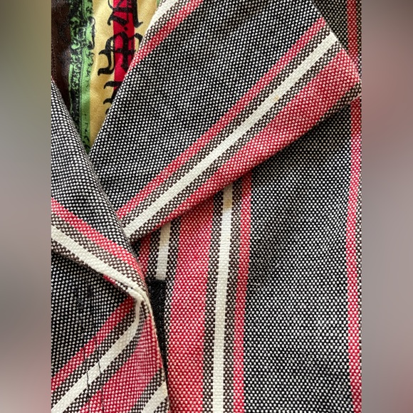 L.A.M.B. blazer gray and red stripe size 2 - Picture 15 of 16